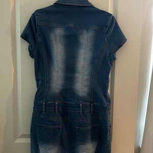 Denim Short Sleeve Dress